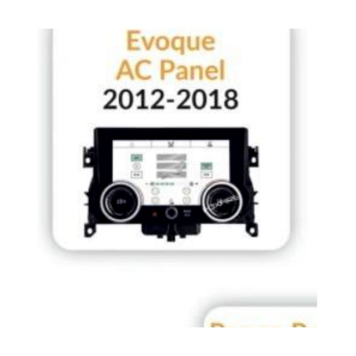 Range Rover / Land Rover Evoque AC Panel 2012-2018 - Shreenathji's Car-Tech Studio