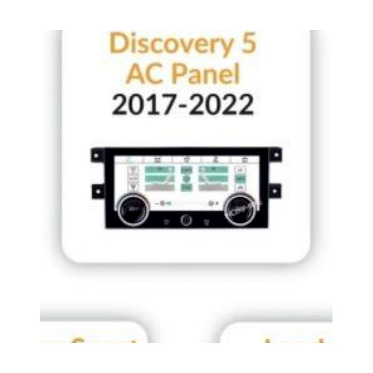 Range Rover / Land Rover Discovery 5 AC Panel 2017-2022 - Shreenathji's Car-Tech Studio