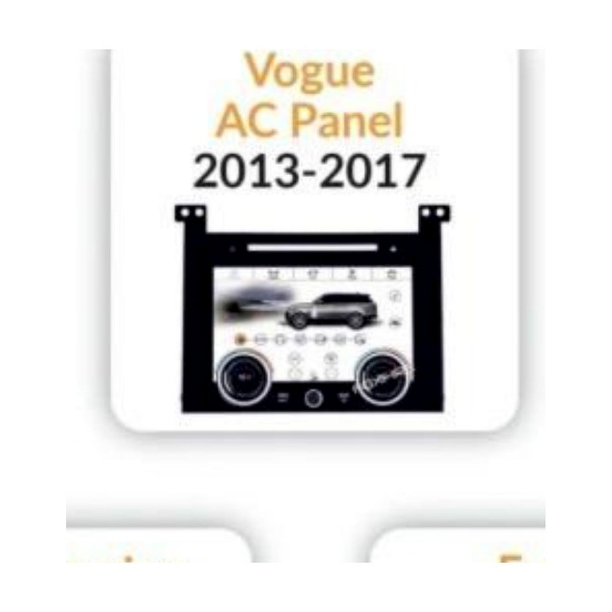 Range Rover / Land Rover Vogue AC Panel 2013-2017 - Shreenathji's Car-Tech Studio
