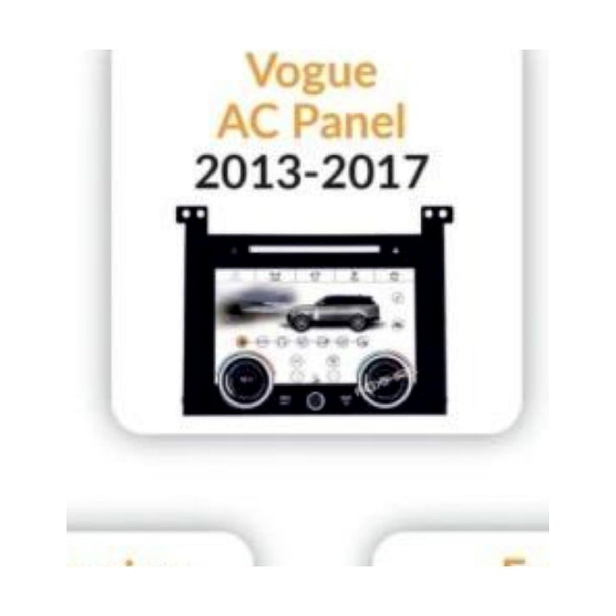 Range Rover / Land Rover Land Cruiser AC Panel 2013-2017 - Shreenathji's Car-Tech Studio