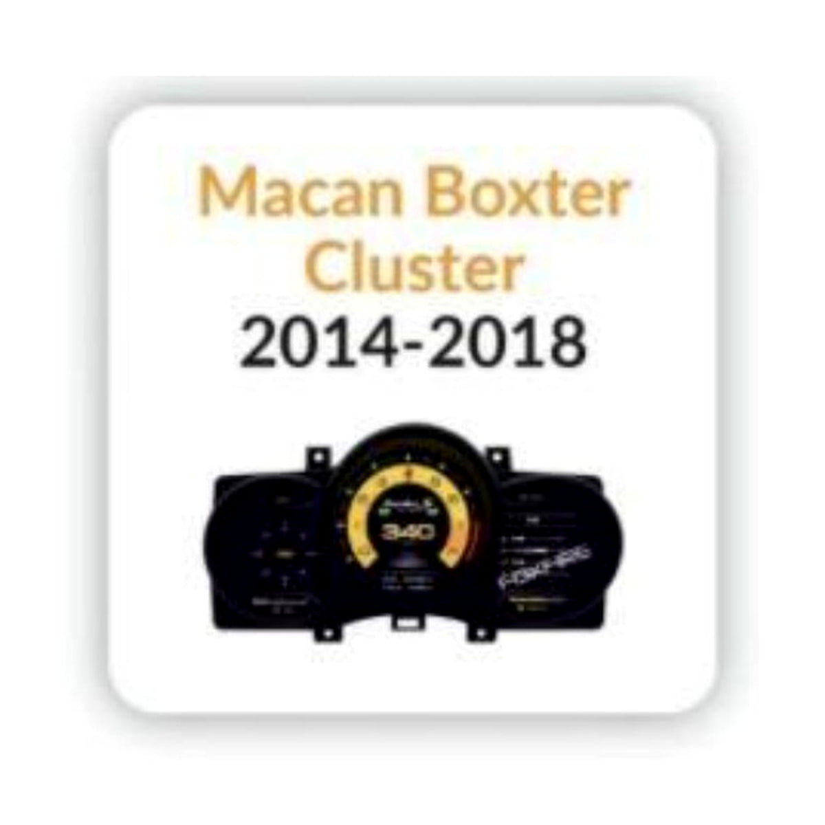 Porsche Macan Boxster Cluster 2014-2018 - Shreenathji's Car-Tech Studio