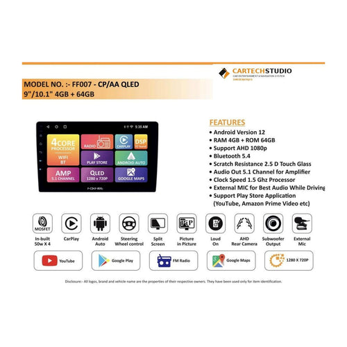 QLED Android Head Unit - Shreenathji's Car-Tech Studio