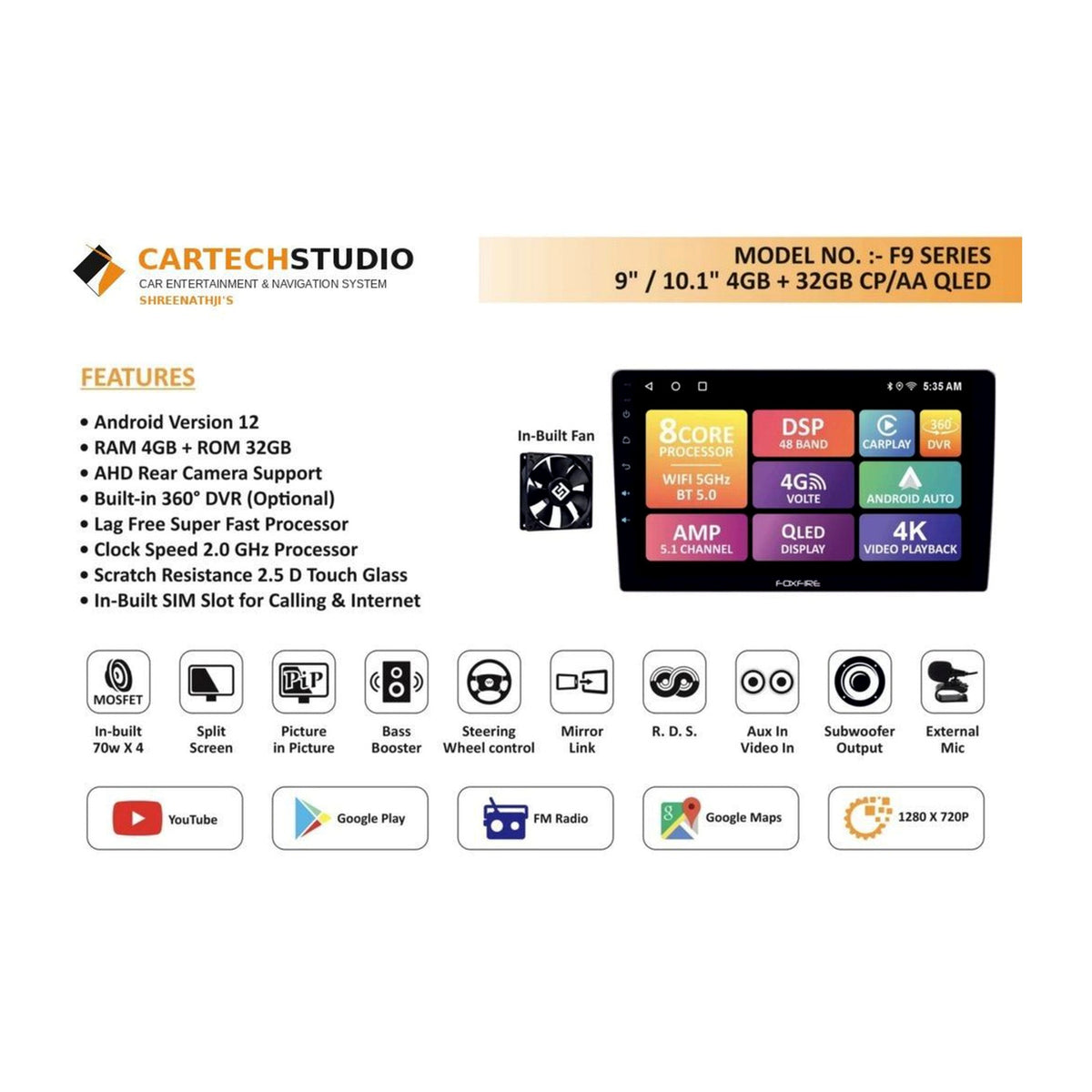 F9 Series QLED - Shreenathji's Car-Tech Studio