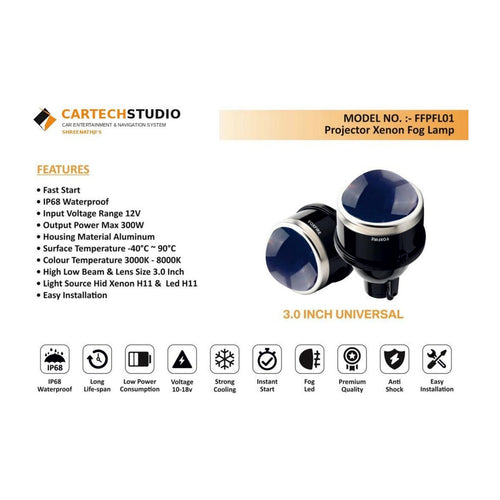Projector Xenon Fog Lamp - Shreenathji's Car-Tech Studio
