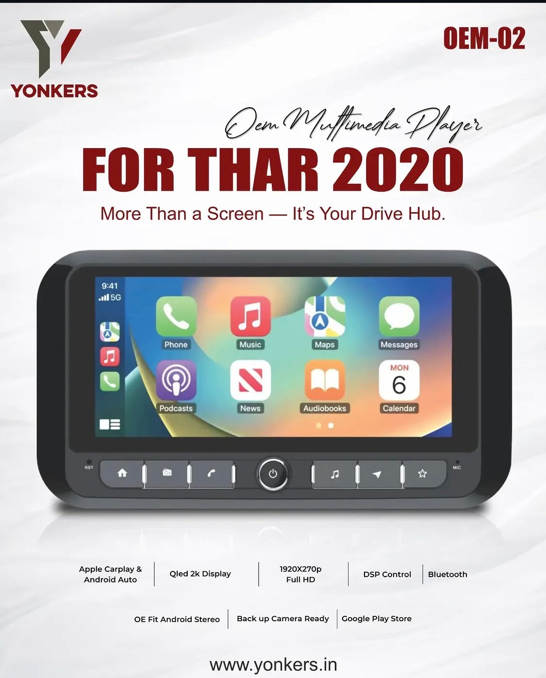 Mahindra Thar 2020 OEM-Fit Android Multimedia Player